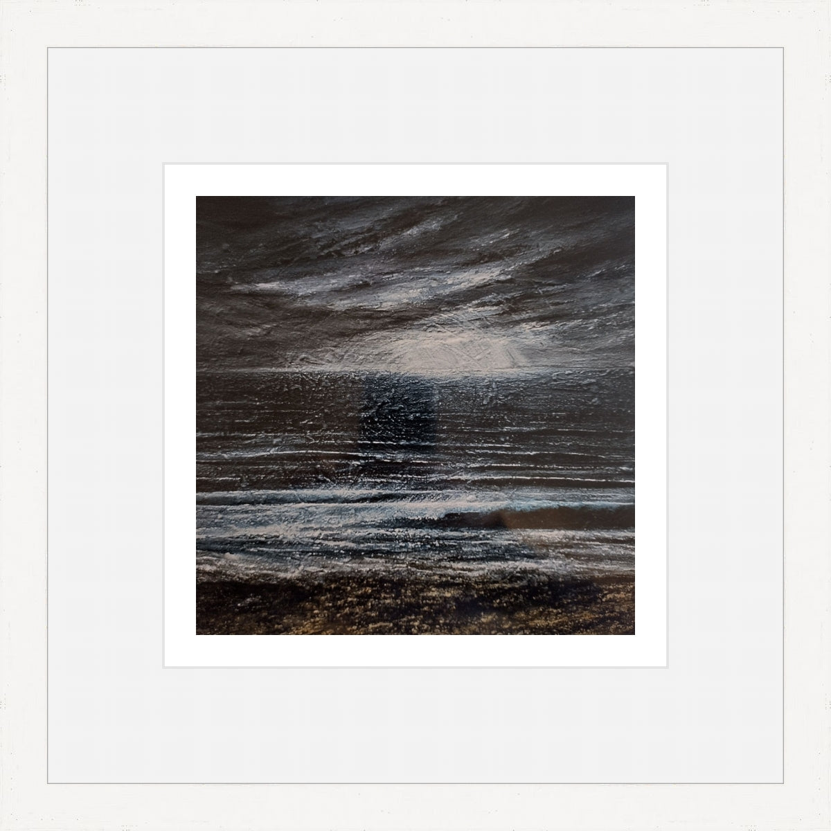 Cornish Winter Storm, print by Kit Johns.