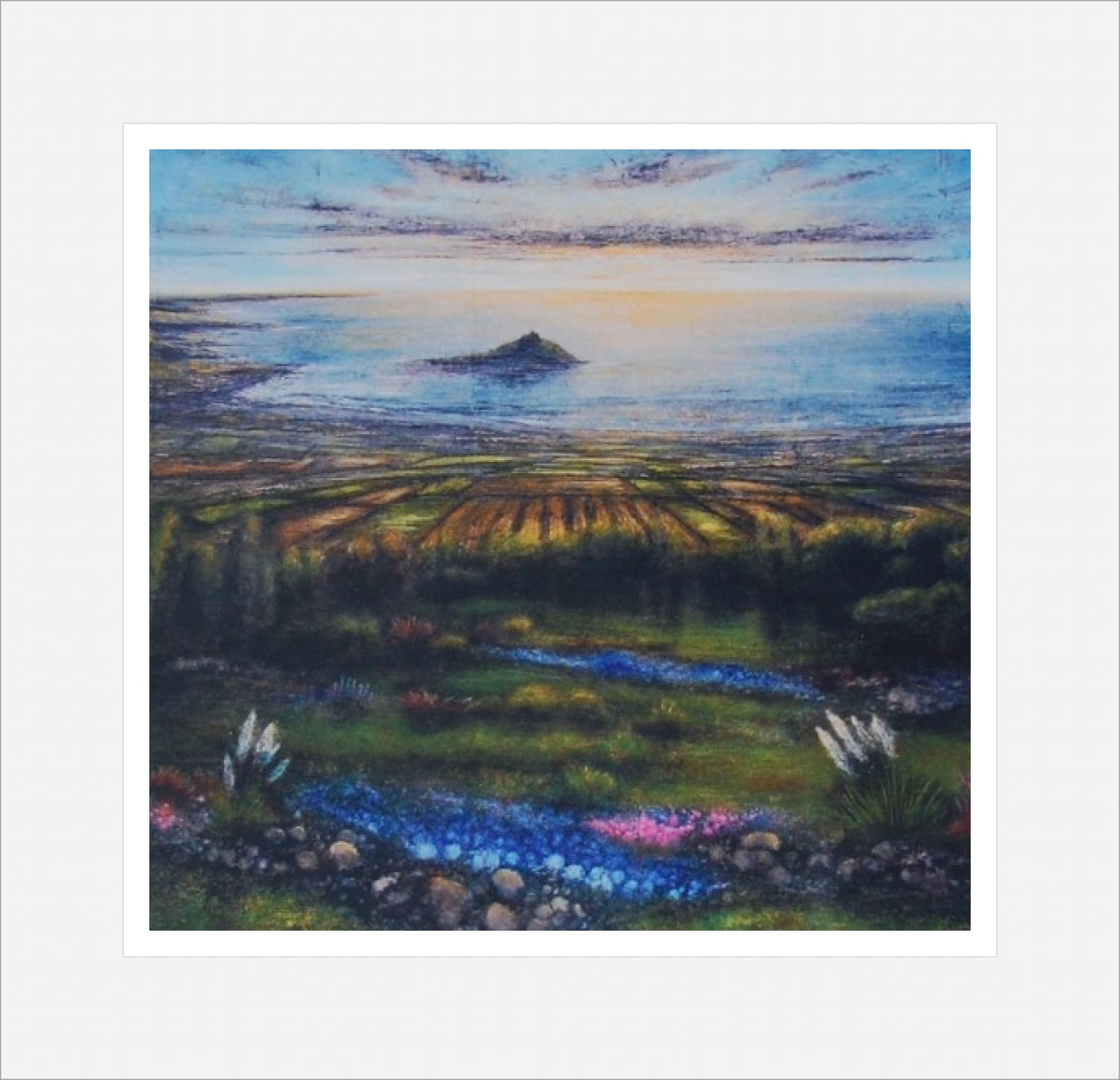 Mapped Out Marazion, print by Kit Johns.