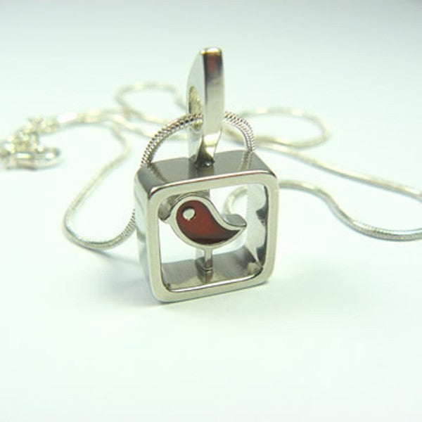 Koa, Red Sand Bird necklace