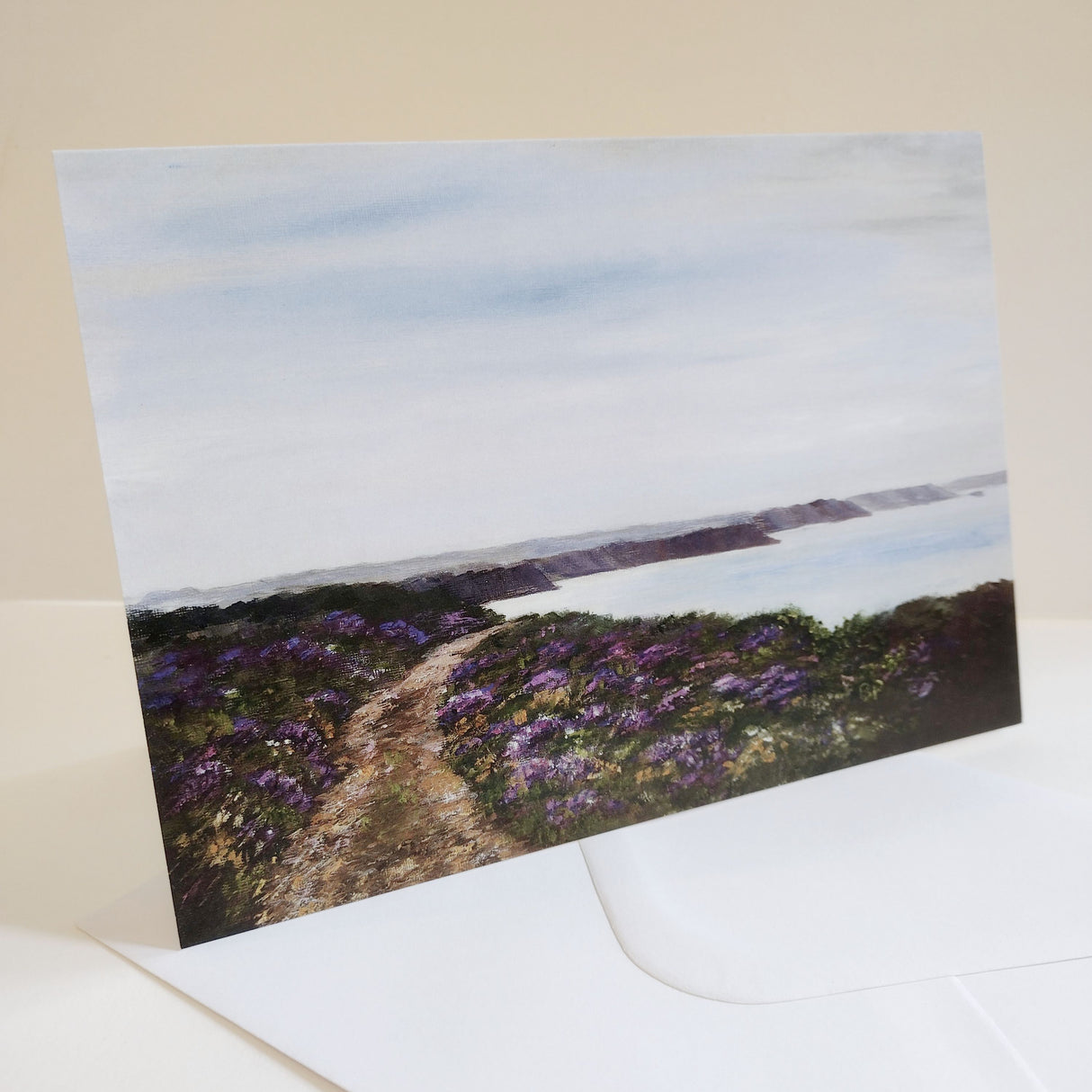 Late Summer at St. Agnes Head, card by Barbara Powell