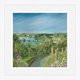 "Coastal Path To Charlestown Harbour" prints by Liz Hackney