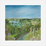 "Coastal Path To Charlestown Harbour" prints by Liz Hackney
