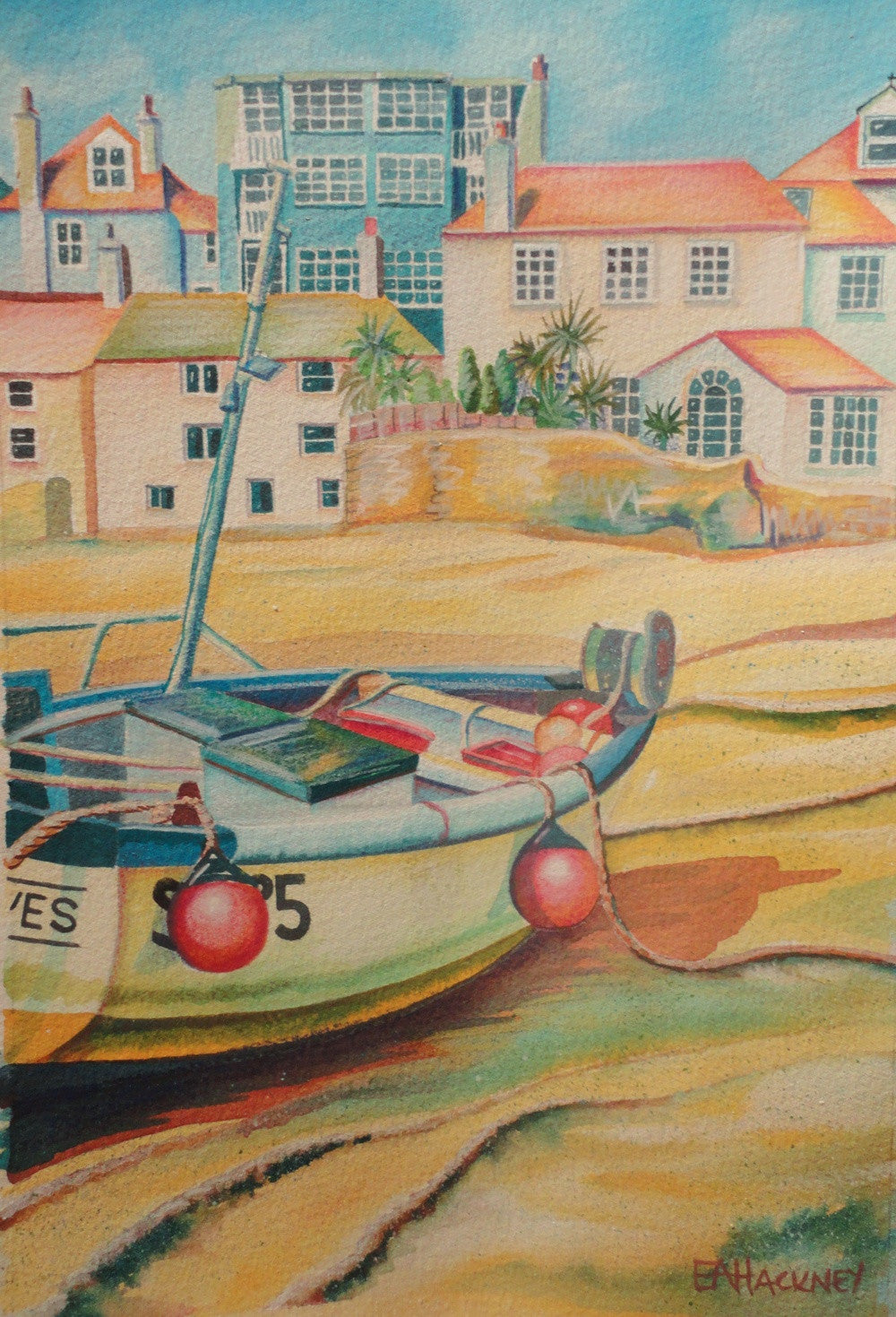 Liz Hackney Low Tide, St. Ives original painting