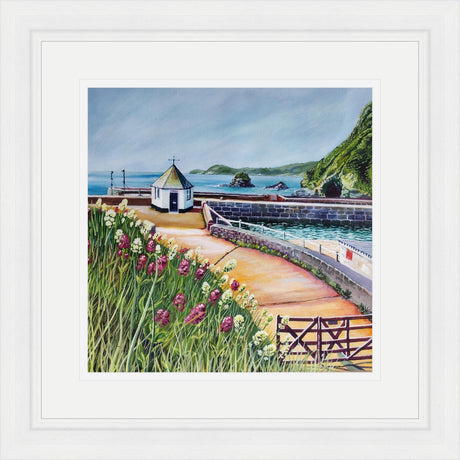 "Summer Flowers At Charlestown Harbour" by Liz Hackney