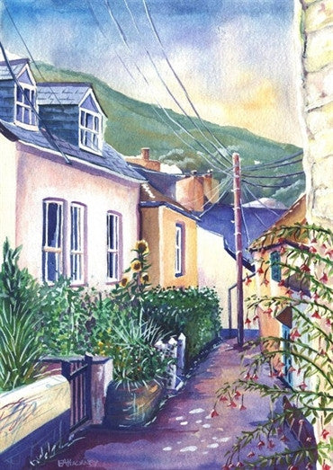 Liz Hackney Sunflowers & Fuchsias, Port Isaac