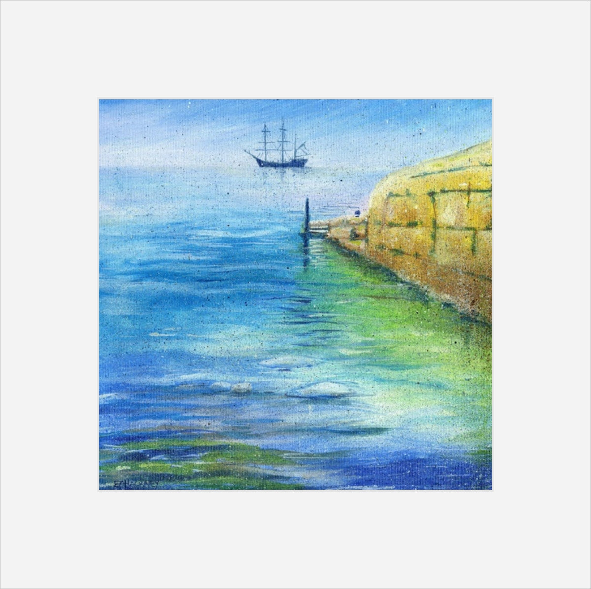Liz Hackney, Tall Ship Charlestown small print