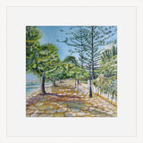 "The Pine Walk, Puerto Pollensa, Mallorca" print by Liz Hackney