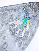 Margaret Johnson Strawsilk Glass "Shoal of Fish" sea platter