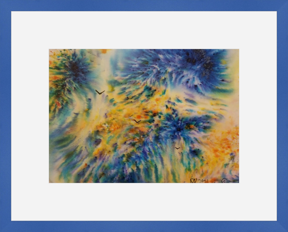 Rainbow Of Blue original painting by Matt Thomas (com)