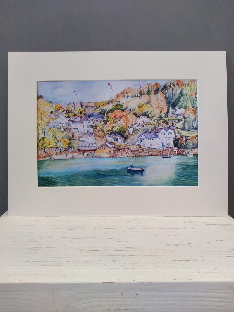 Medium Bodinnick, Fowey print by Pat Thuysbaert