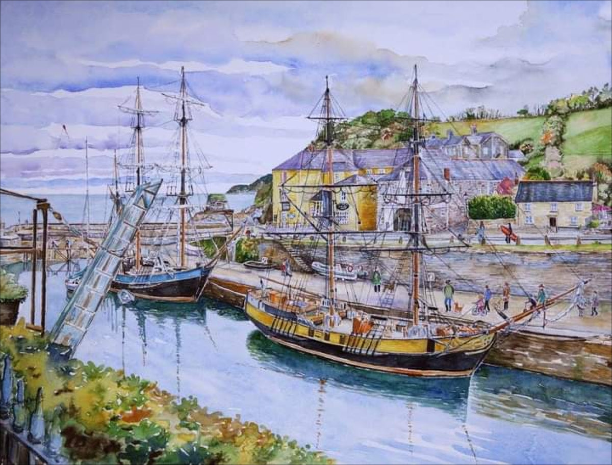 Medium Charlestown Harbour print by Pat Thuysbaert