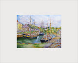 Small Charlestown Tall Ships print by Pat Thuysbaert