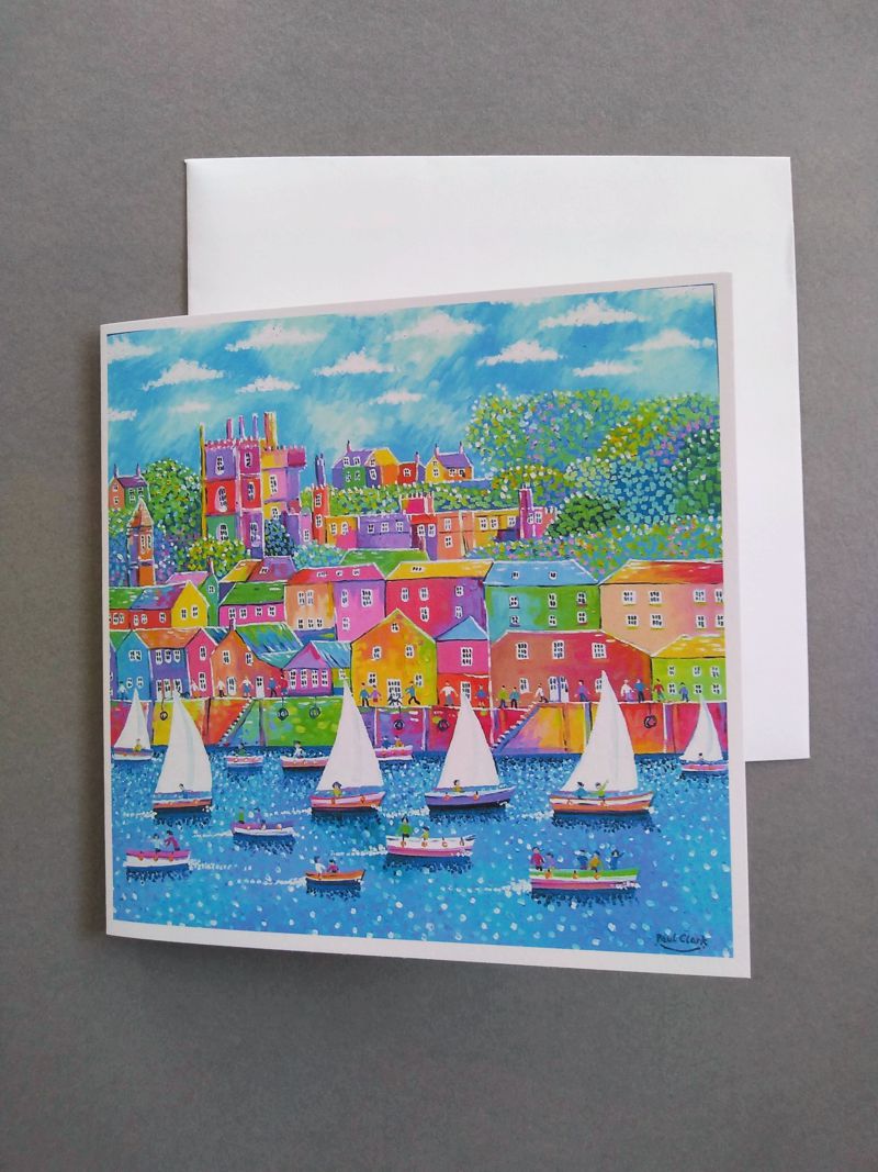 Fowey, card by Paul Clark