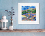 Fowey Hotel, print by Paul Clark