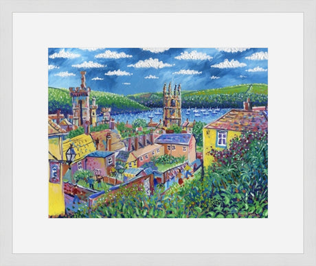 Fowey Rooftops print by Paul Clark