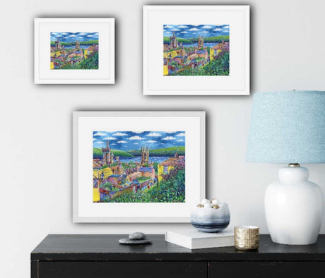 Fowey Rooftops print by Paul Clark