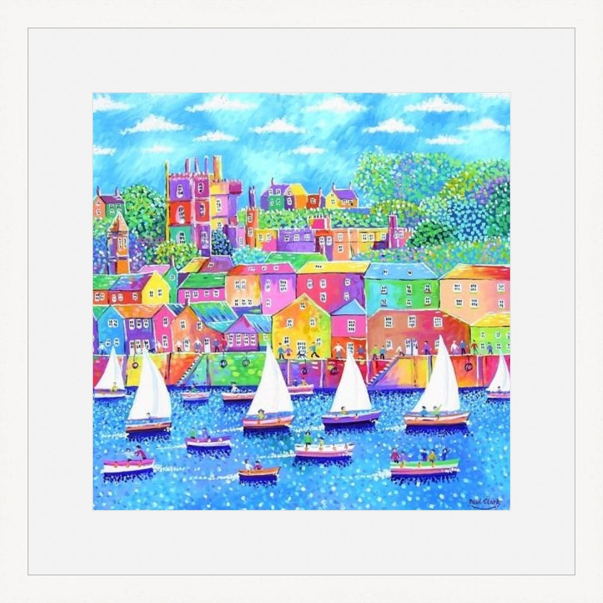 Fowey Sailboats print by Paul Clark