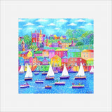 Fowey Sailboats print by Paul Clark