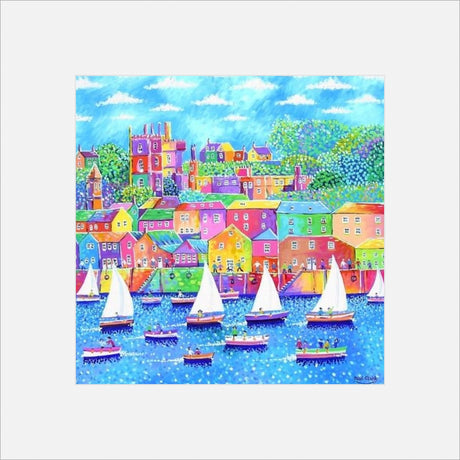 Fowey Sailboats print by Paul Clark