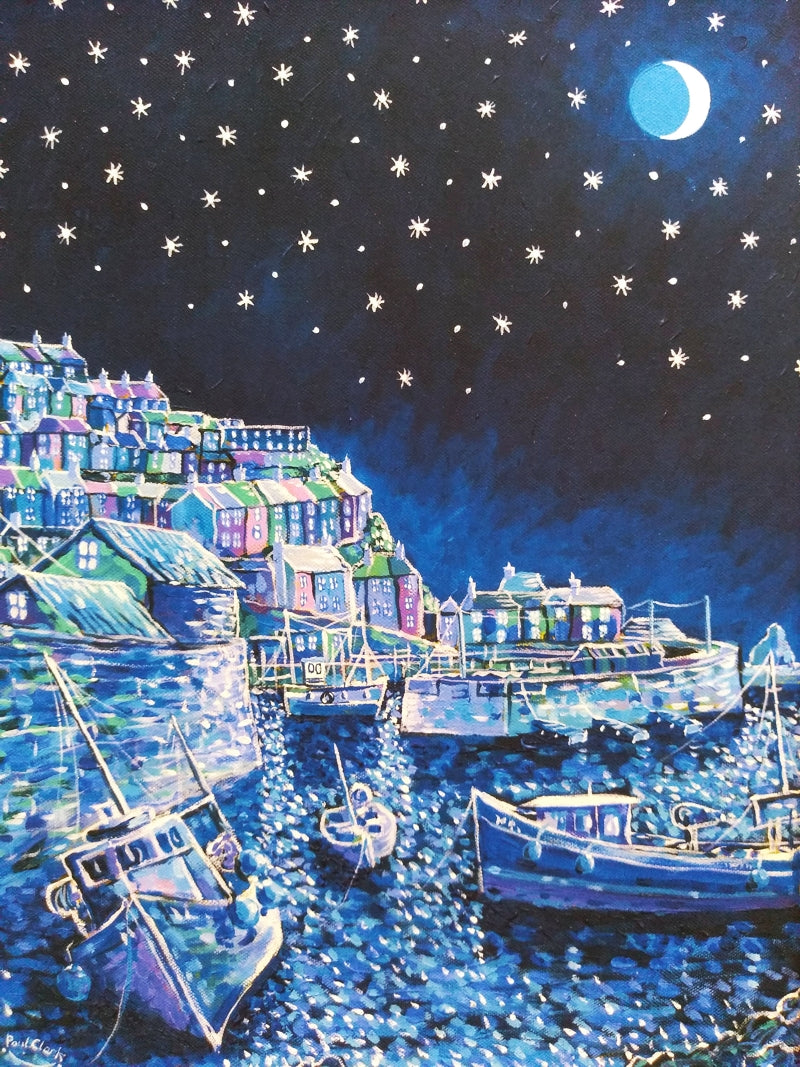 Mevagissey Night II print by Paul Clark