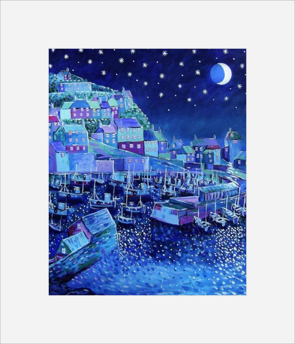 Mevagissey Night print by Paul Clark