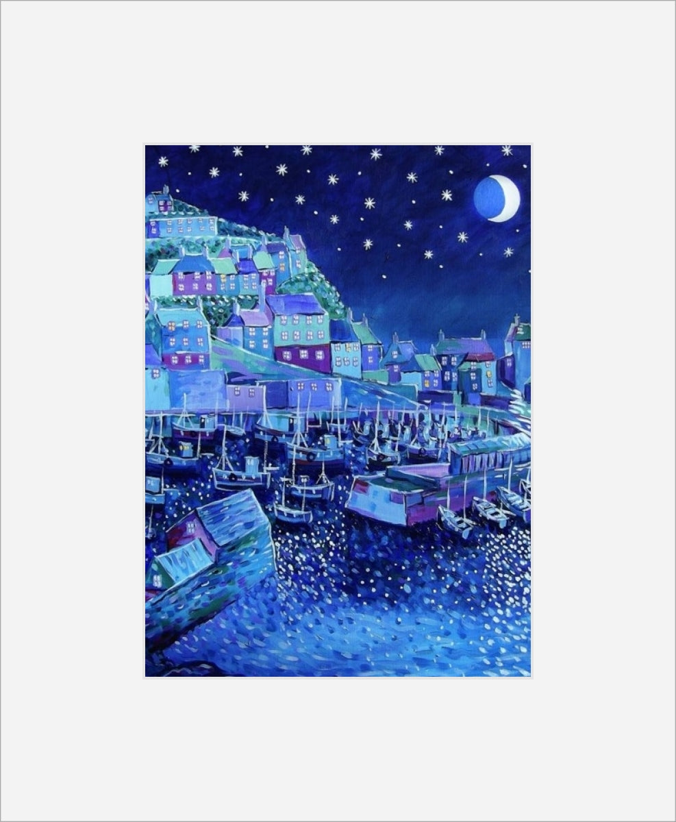 Mevagissey Night print by Paul Clark