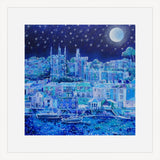 Moonlight Over Fowey, print by Paul Clark