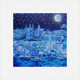 Moonlight Over Fowey, print by Paul Clark