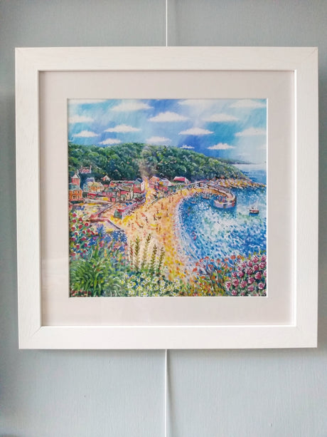 Polkerris, print by Paul Clark
