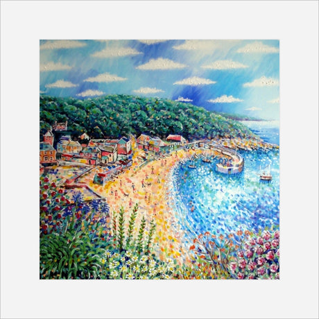 Polkerris, print by Paul Clark
