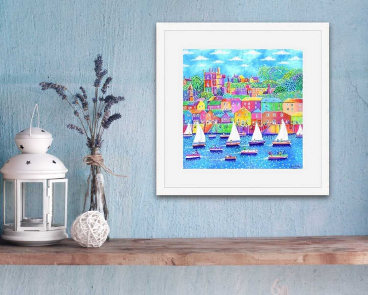 Fowey Sailboats print by Paul Clark