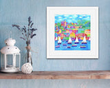 Fowey Sailboats print by Paul Clark