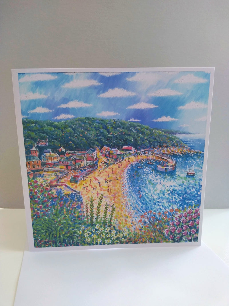 Sunny Days, Polkerris card by Paul Clark