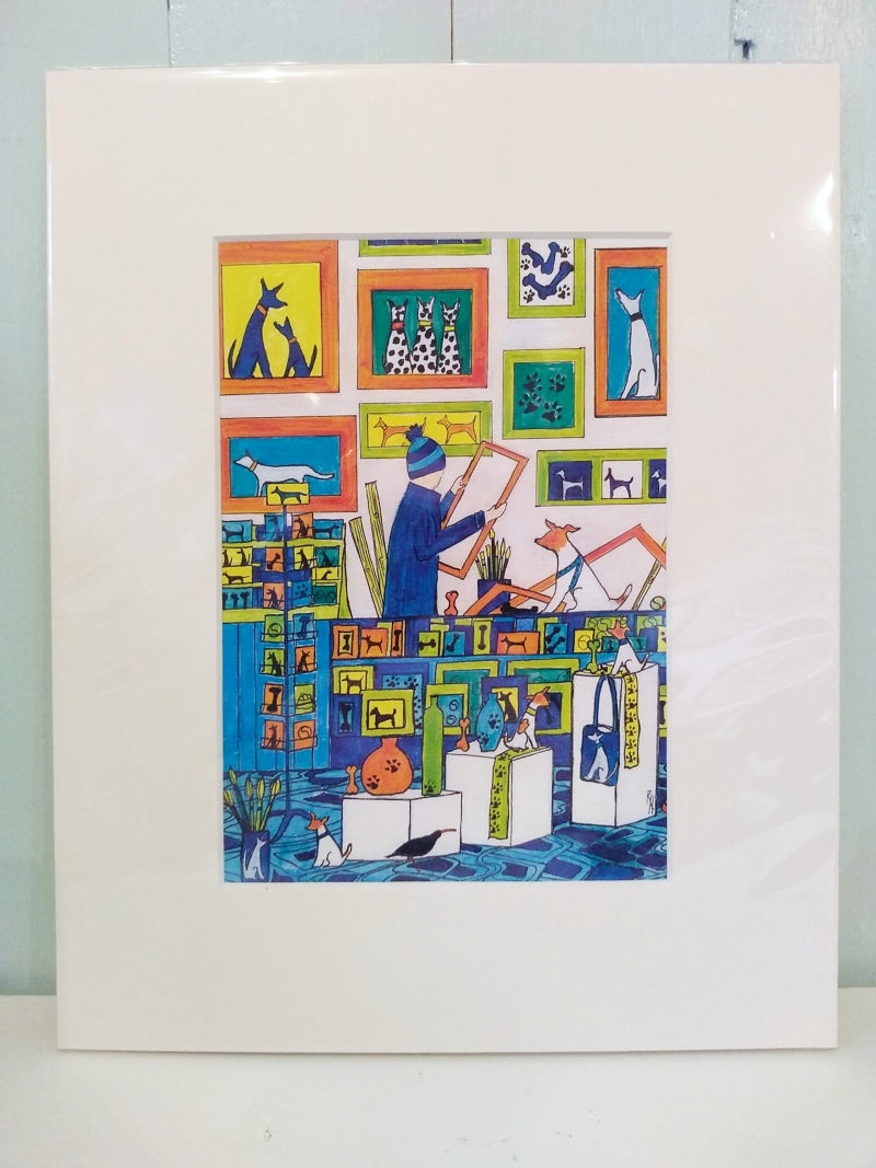 My Dog Scamp print by Rosemary Horne