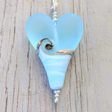Sea Breeze extra large heart pendant