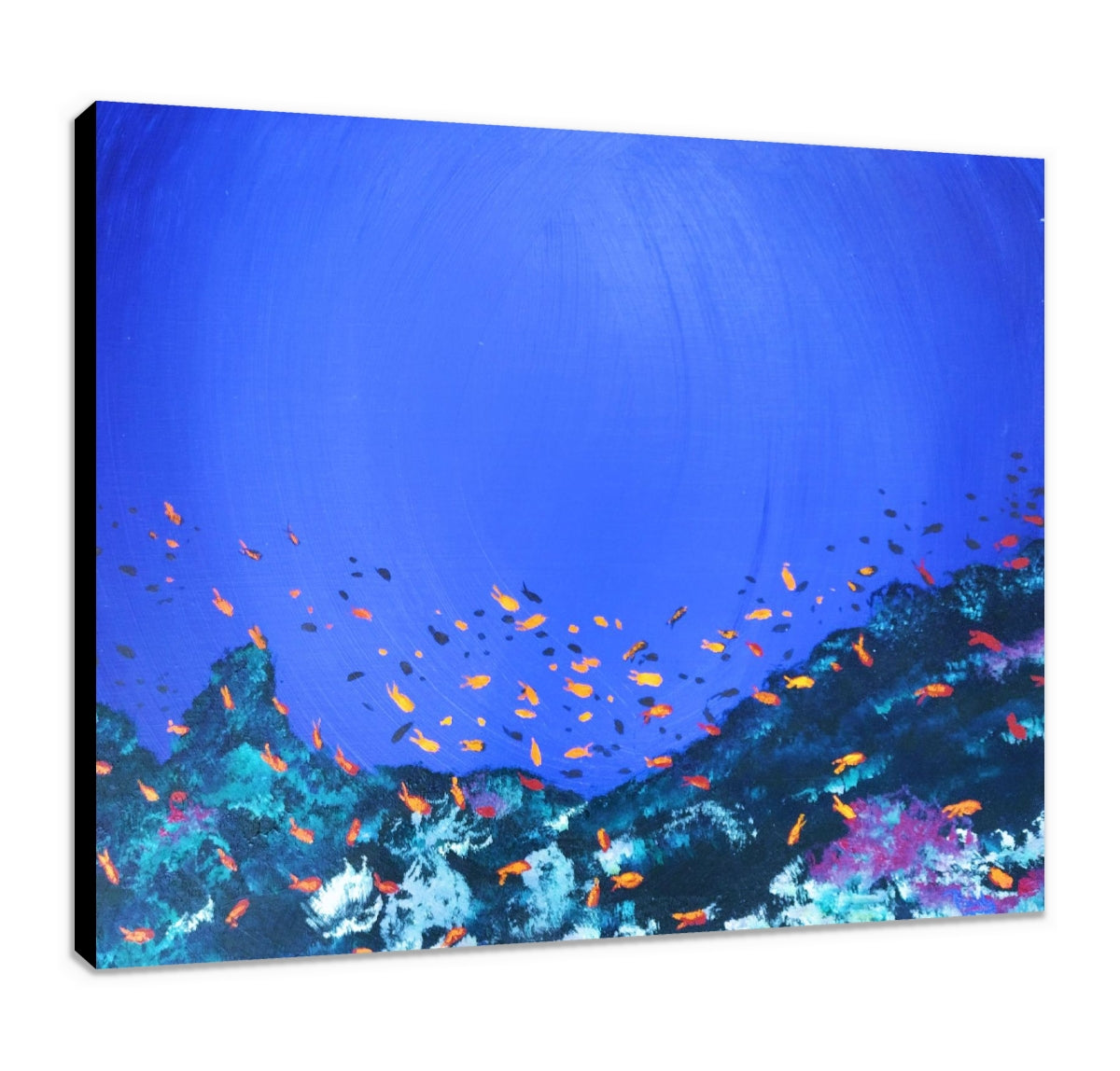 Shoal of Fish II original painting by Paddy Martin (COM)