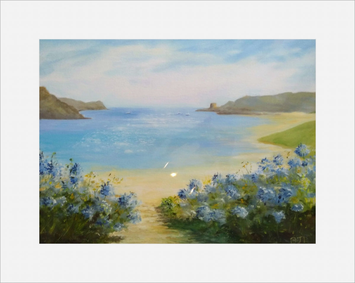 Summer On Tresco Print by Barbara Powell (com)