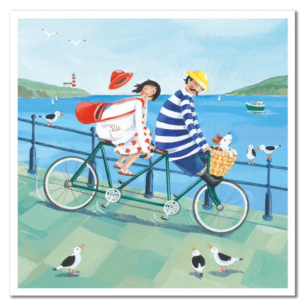 Tandem Ride card by Claire Henley