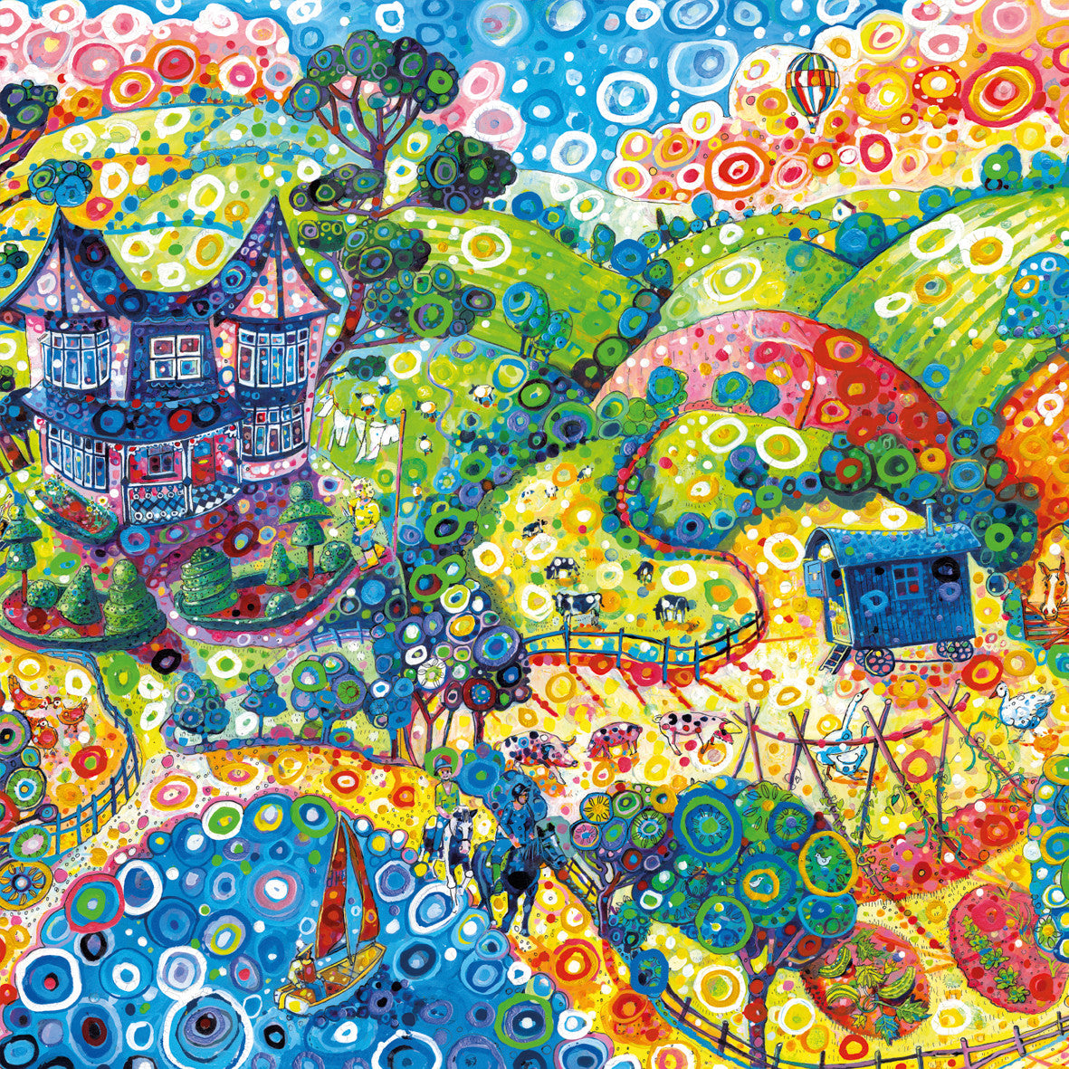 Wishing You Were Here, card by Sally Rich