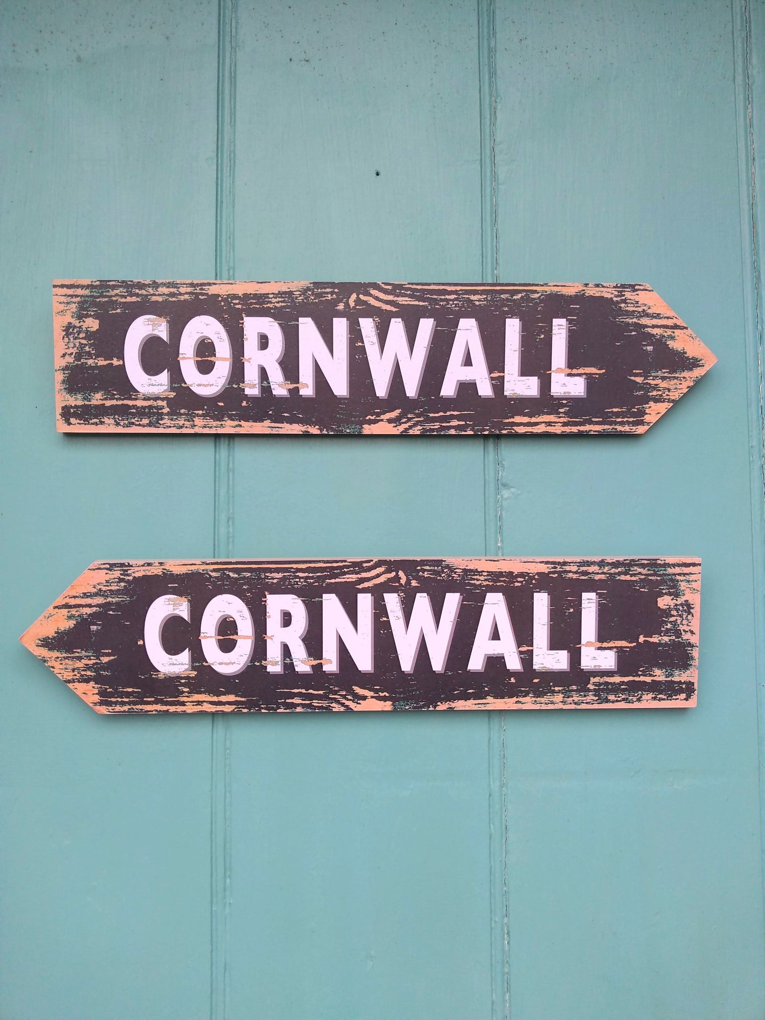 Cornwall coastal sign