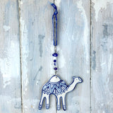 Blue Camel ceramic decoration