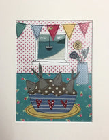 Stargazey Pie print by Zoe Wright.