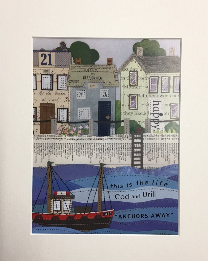 Glee On Sea print by Kim Watkins.