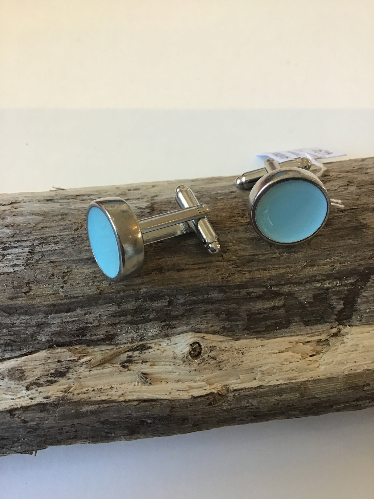 Koa, Turquoise Pewter Cufflinks